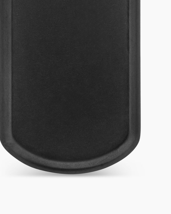 Chevron Tag in Black Titanium, 27mm