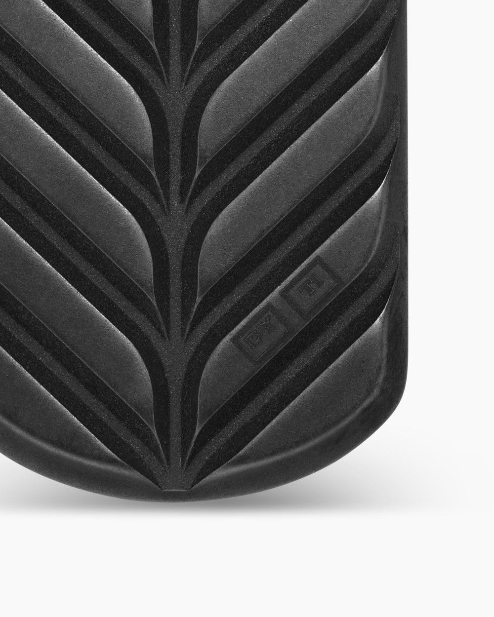 Médaille Chevron en titane noir, 27 mm homme