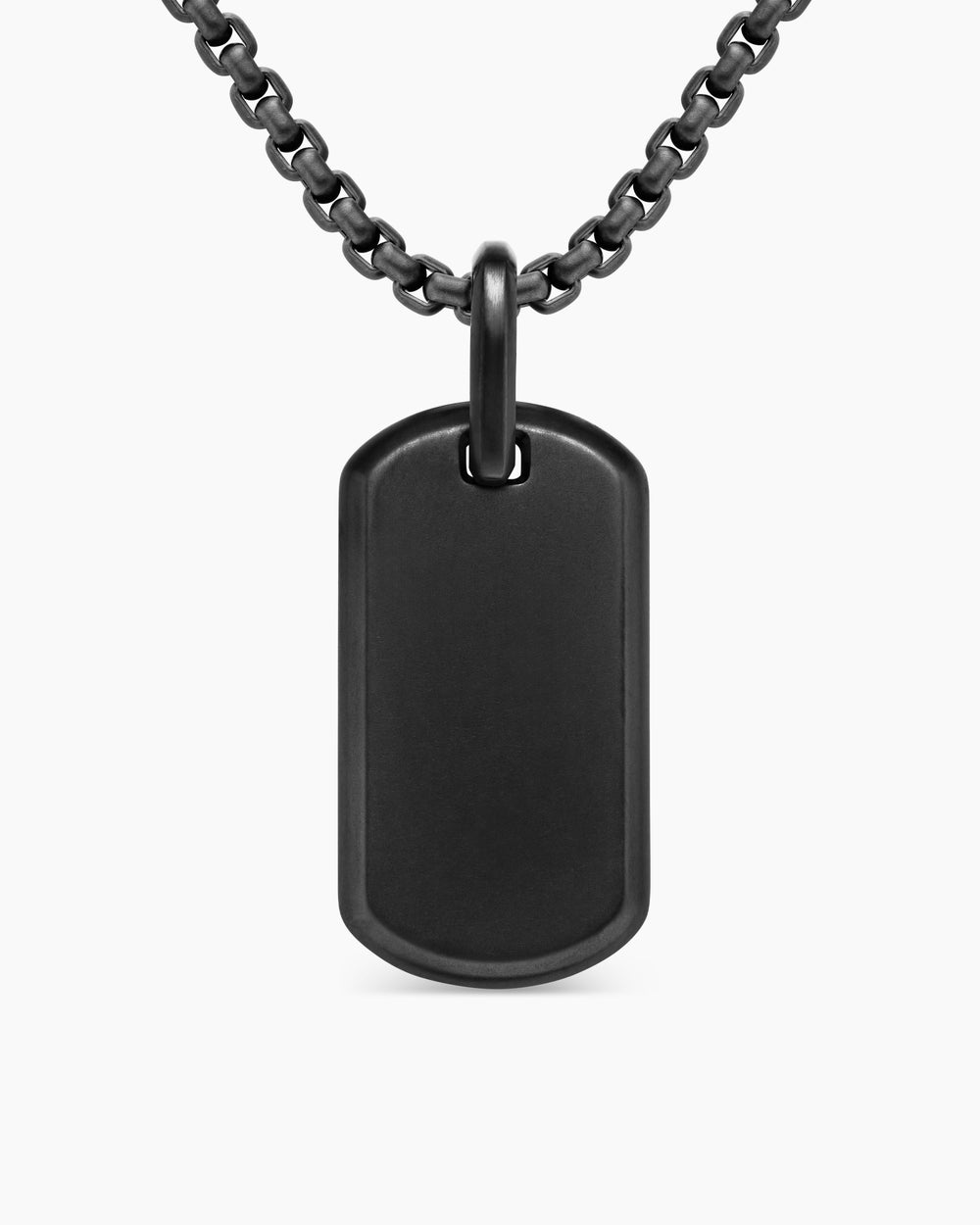 Médaille Chevron en titane noir, 27 mm homme