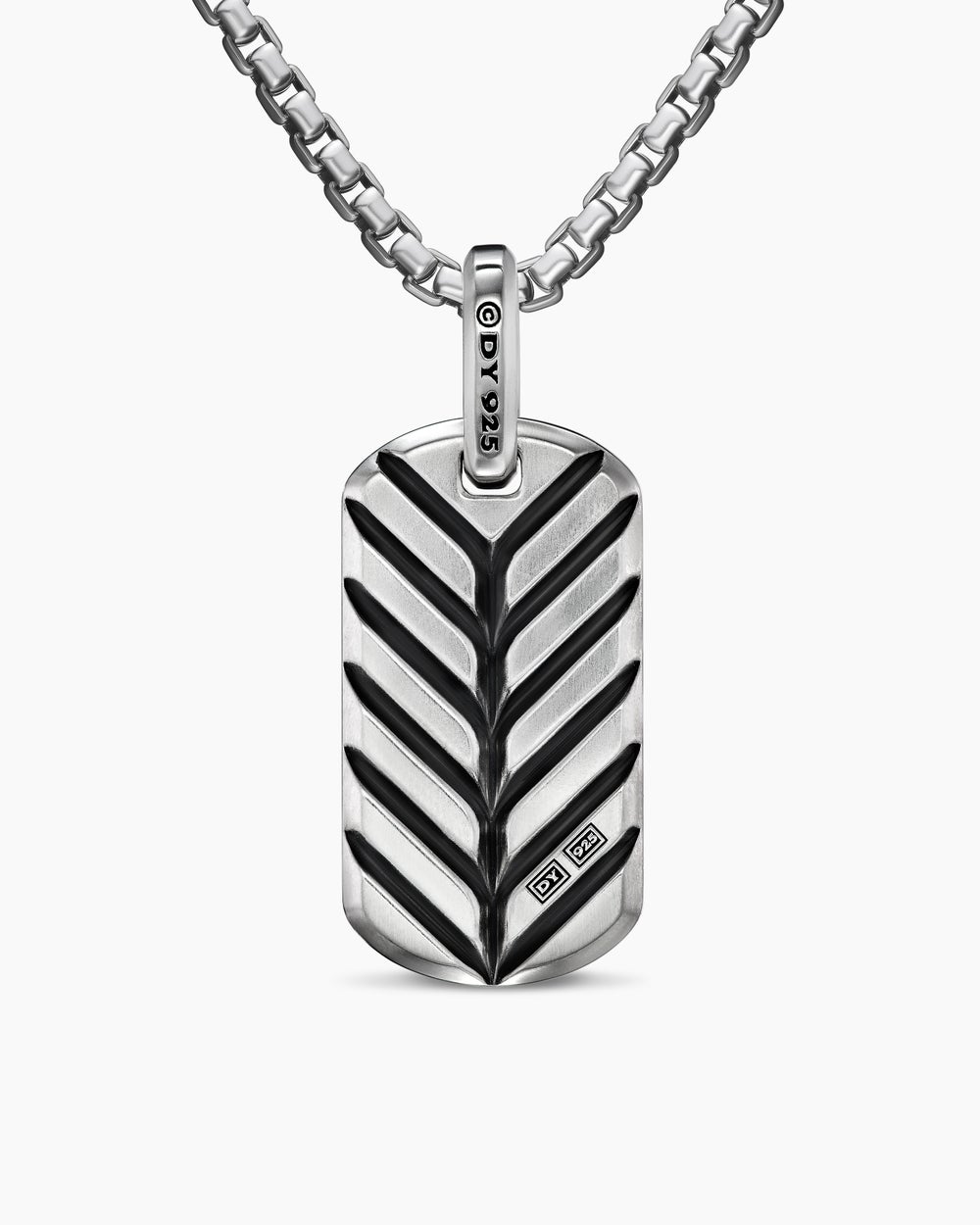 Médaille Chevron en argent sterling avec lapis-lazuli, 27 mm hommes