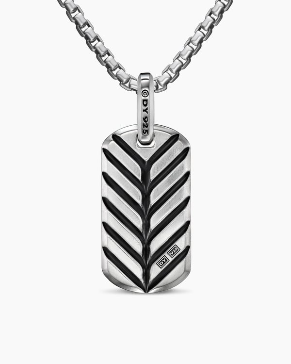 Médaille Chevron en argent sterling avec lapis-lazuli, 27 mm