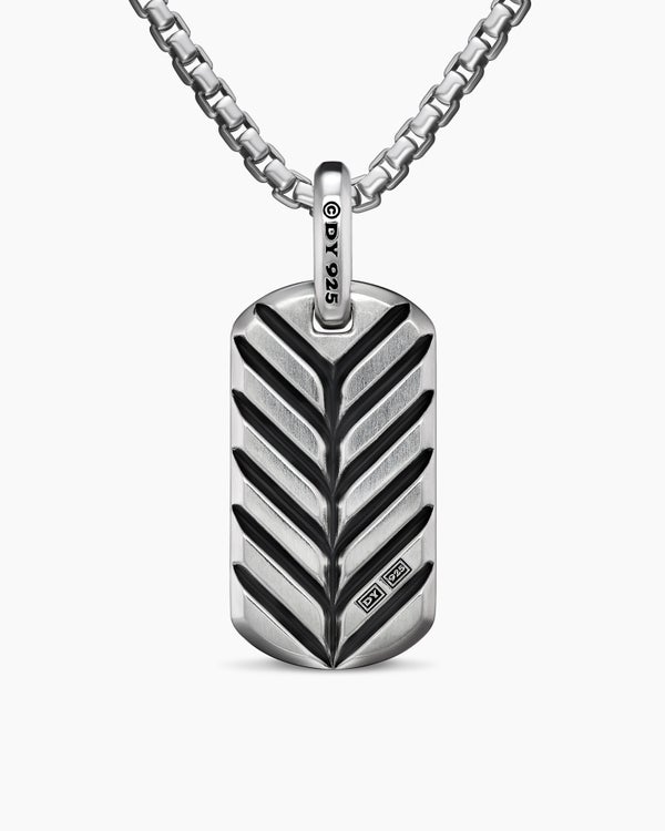 Médaille Chevron en argent sterling avec turquoise, 27 mm