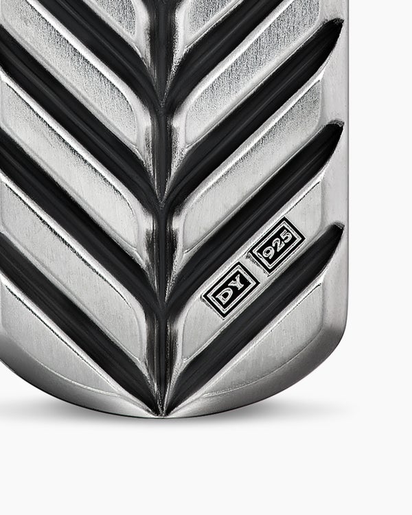 Médaille Chevron en argent sterling avec turquoise, 27 mm