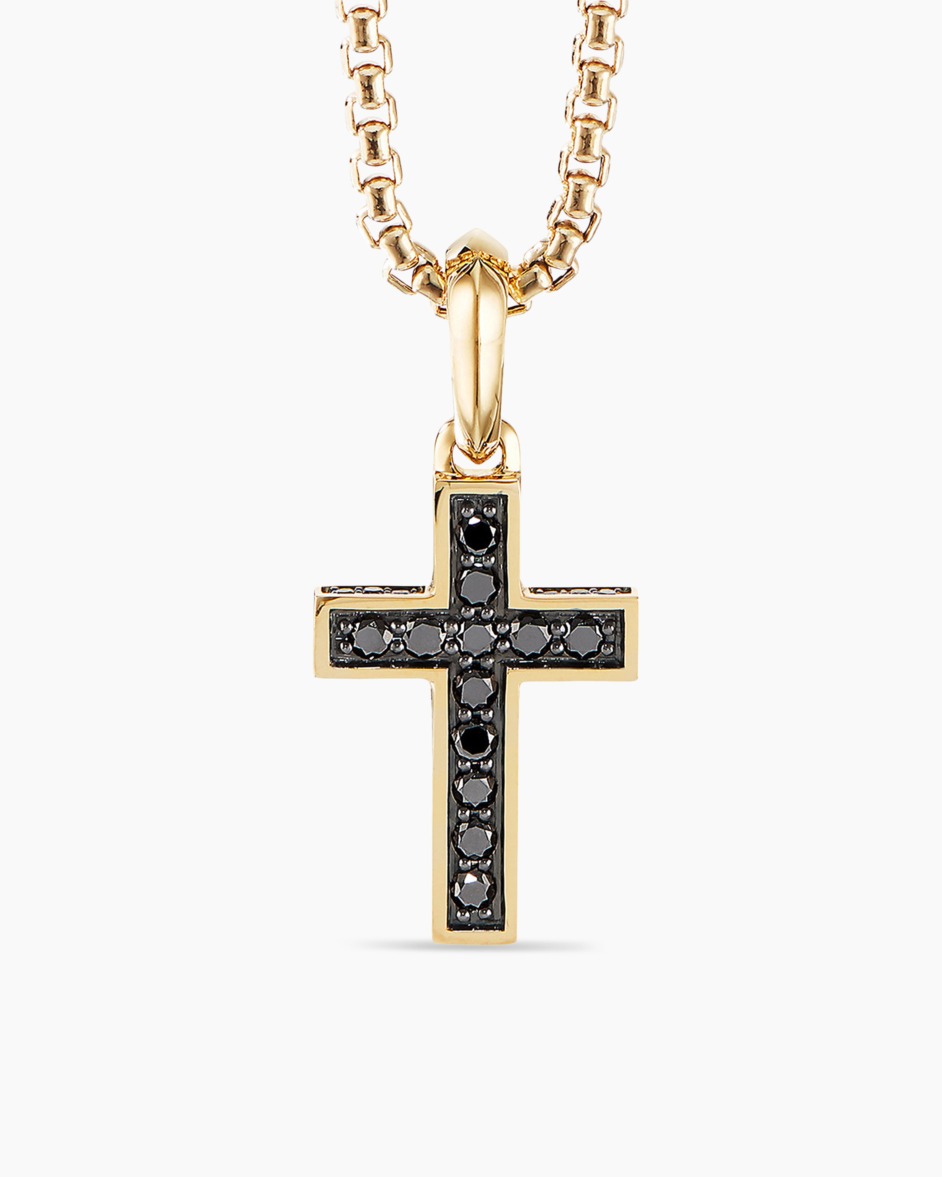 Gold Cross Pendant, 10K 14K 18K , Solid Italian Gold Cross Necklace,  Religious Jewelry , Birthday Gift Men Women, Baptism Baby Gift