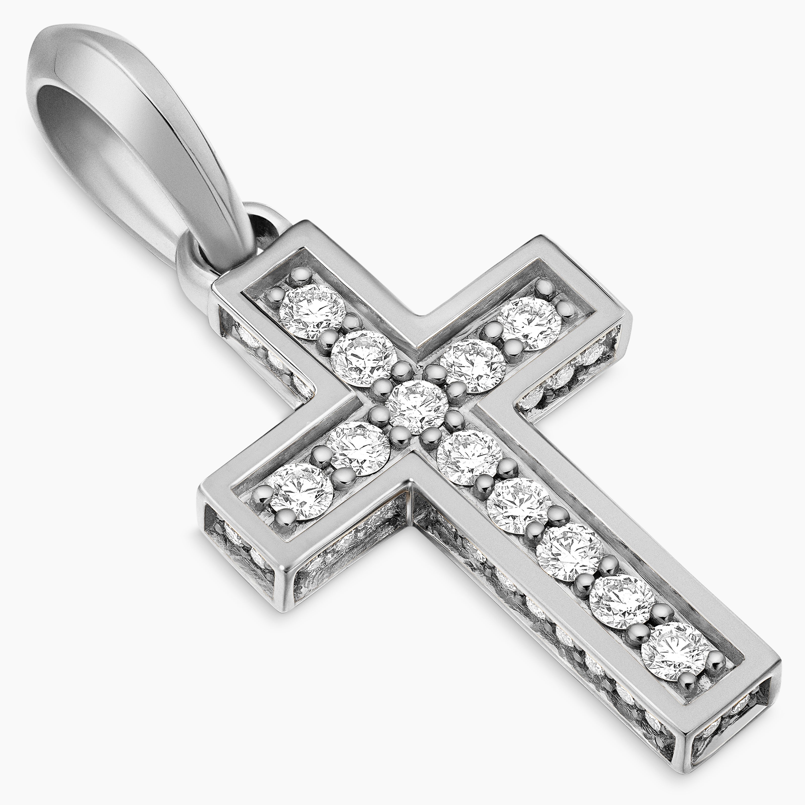 David yurman black sale diamond cross necklace