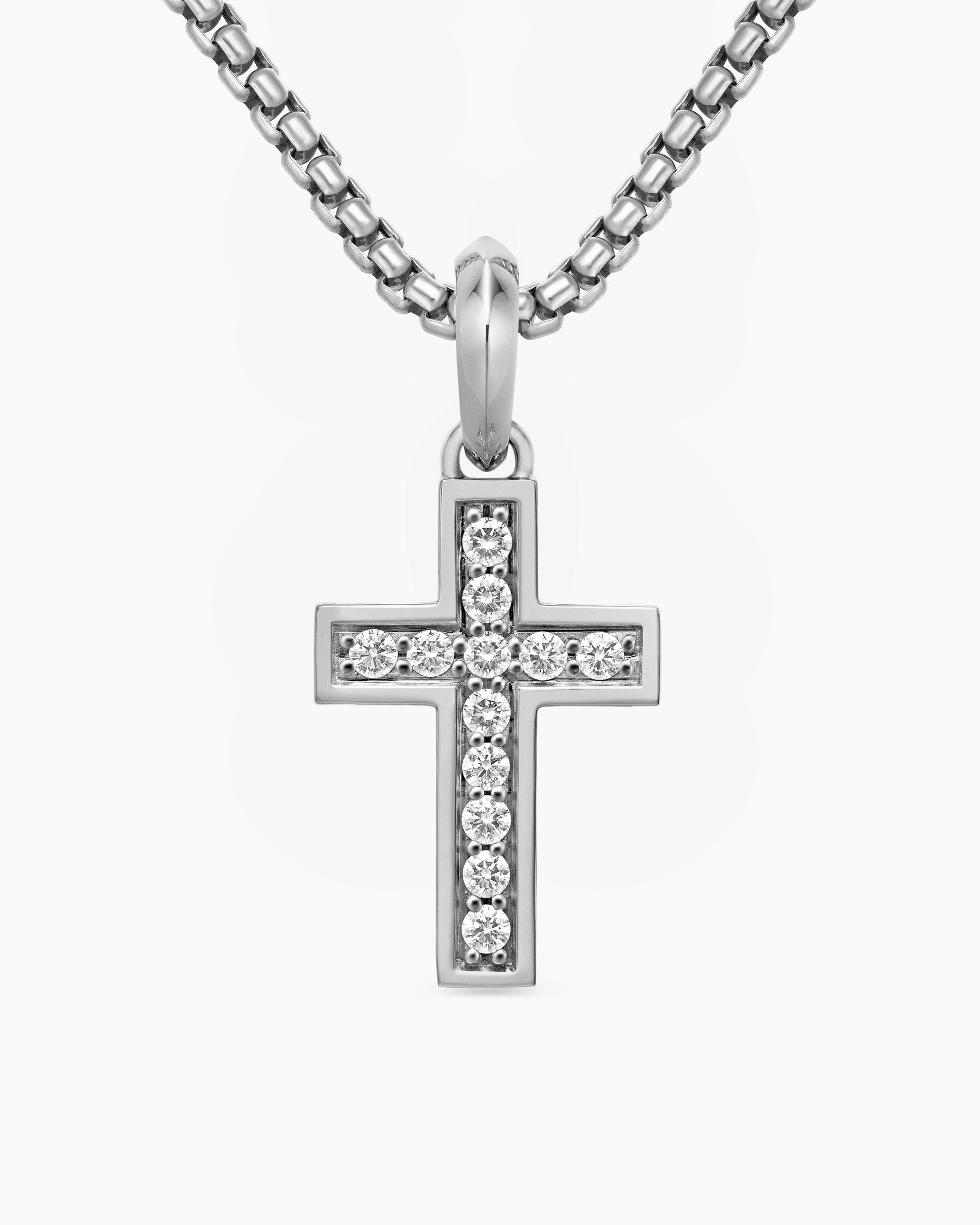 Silver Cross Cross Swarovski Link Necklace Swarovski Insigne Cross