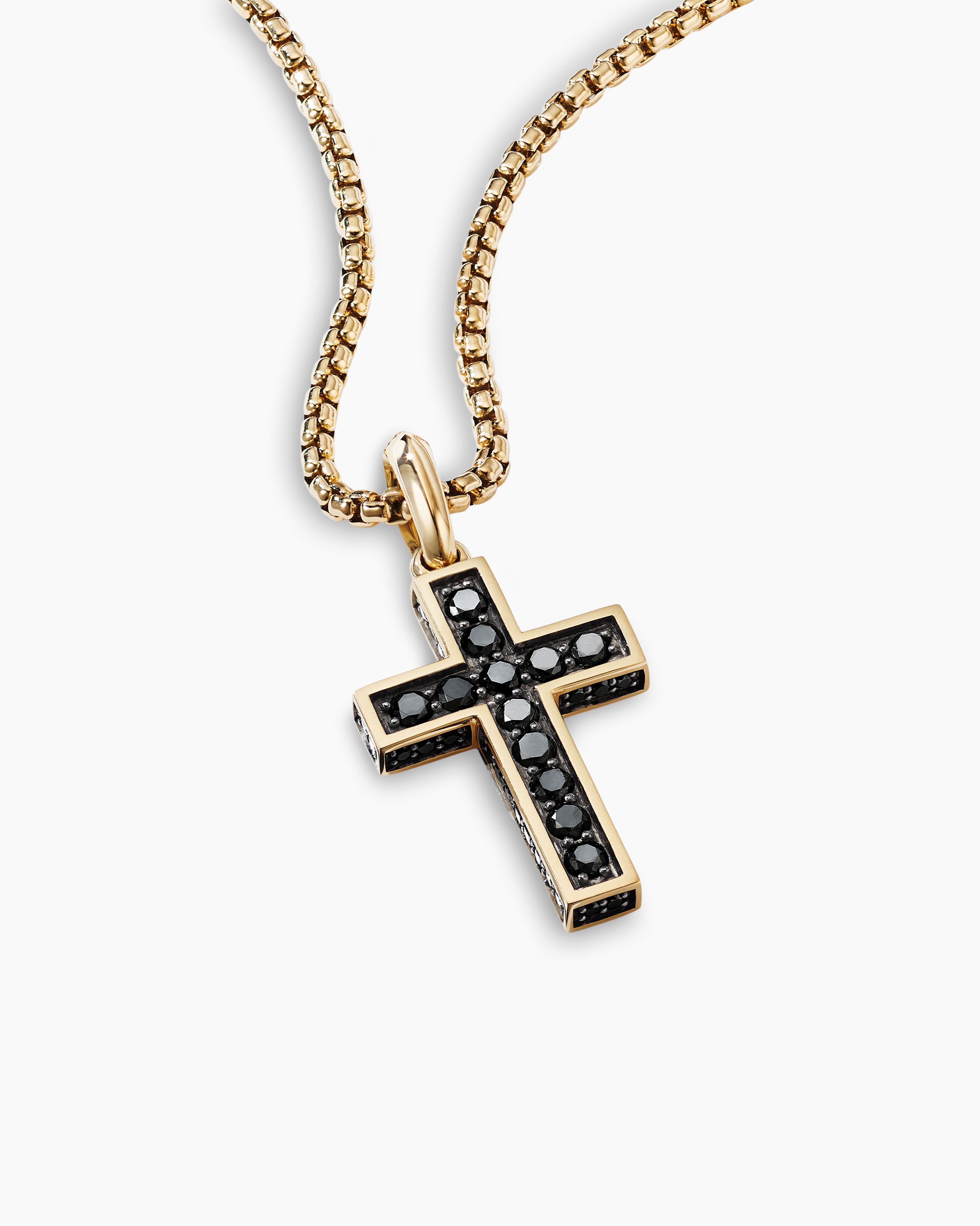 Men'S Sterling Silver Cross Cross Pendant (29Mm) With 24 Inch Chain |  Eloquii