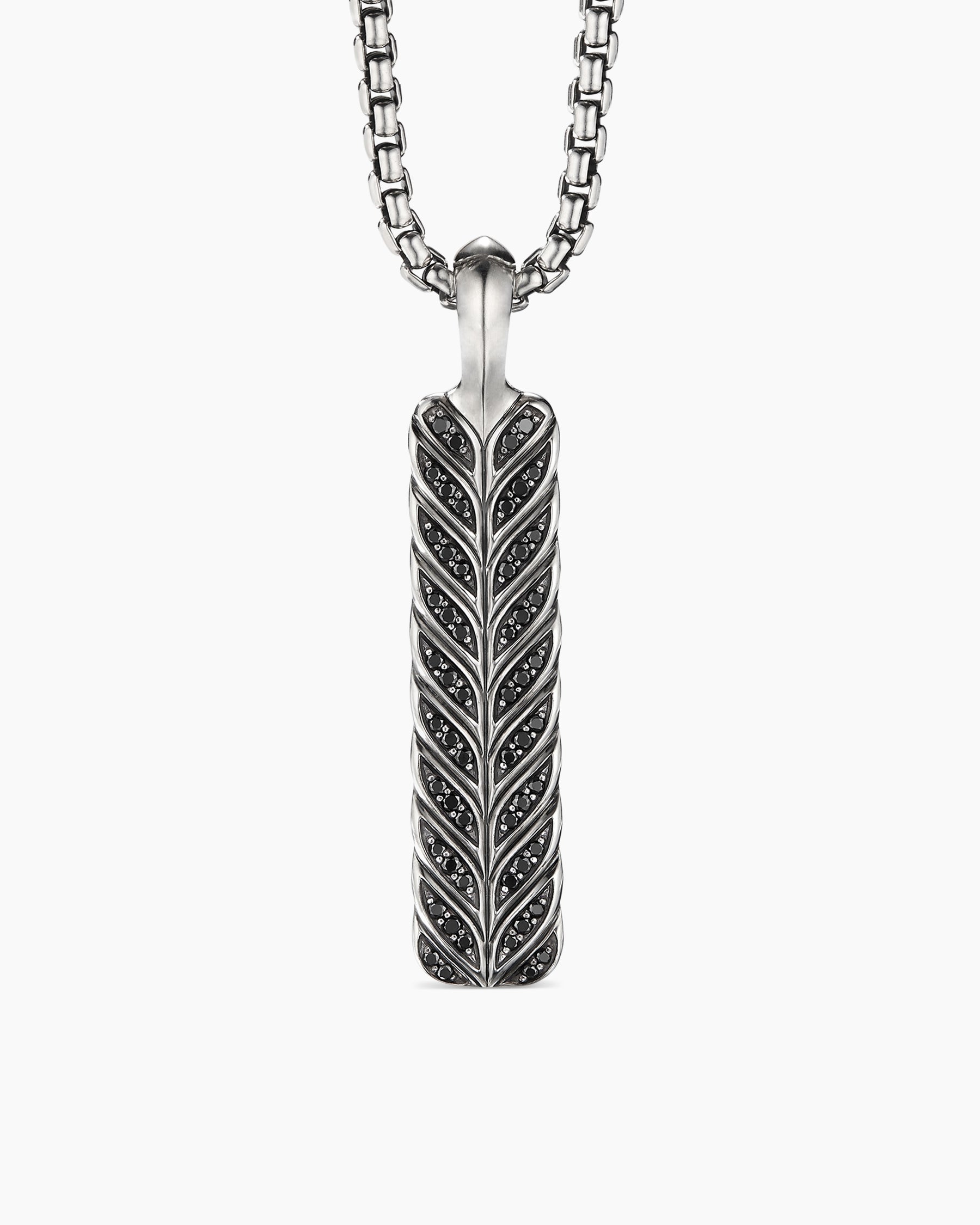 David Yurman Deco Ingot Pendant with Pavé Black Diamonds