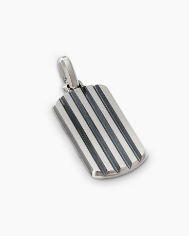 Bevelled Tag in Sterling Silver, 35mm