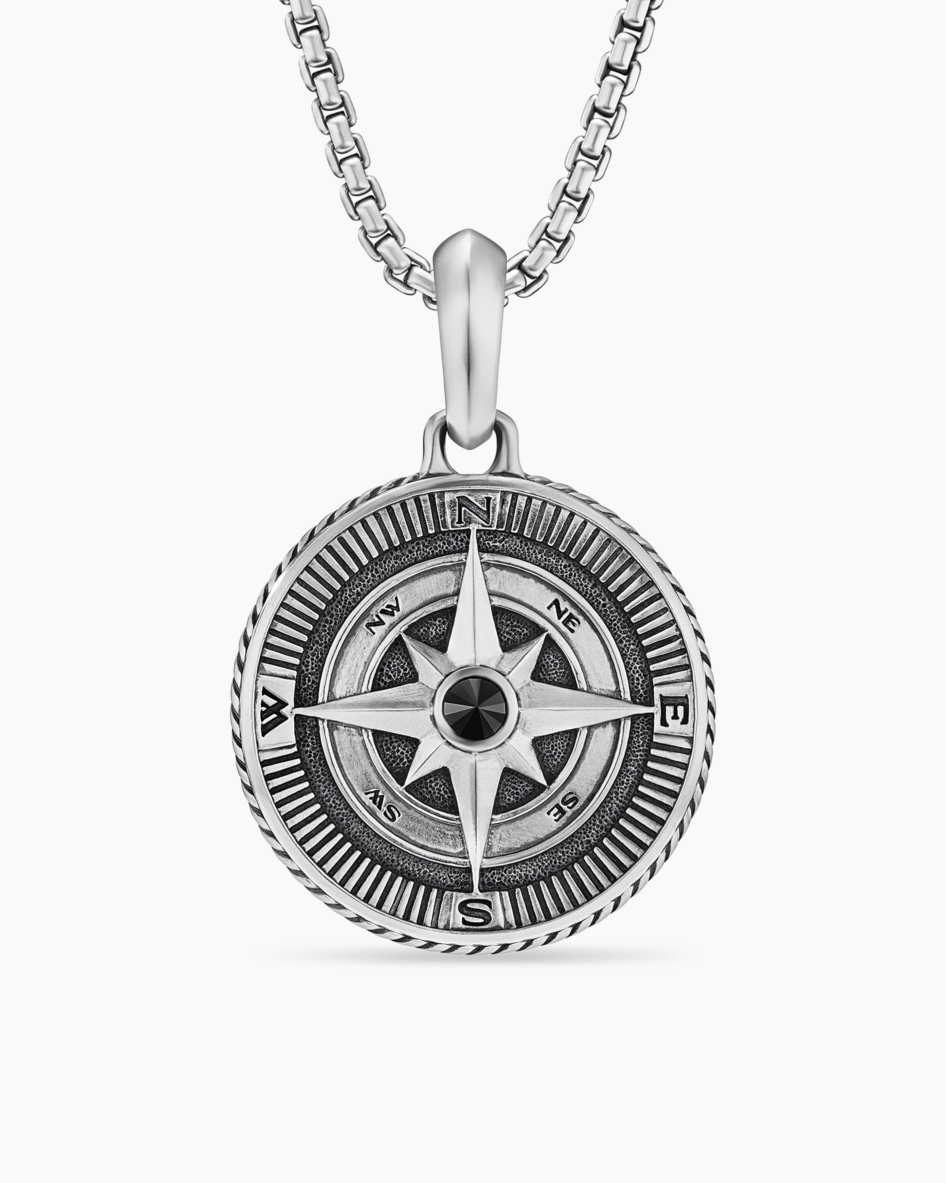 Compass Rose Pendant Necklace 001-165-02332 14KY | Hingham Jewelers |  Hingham, MA