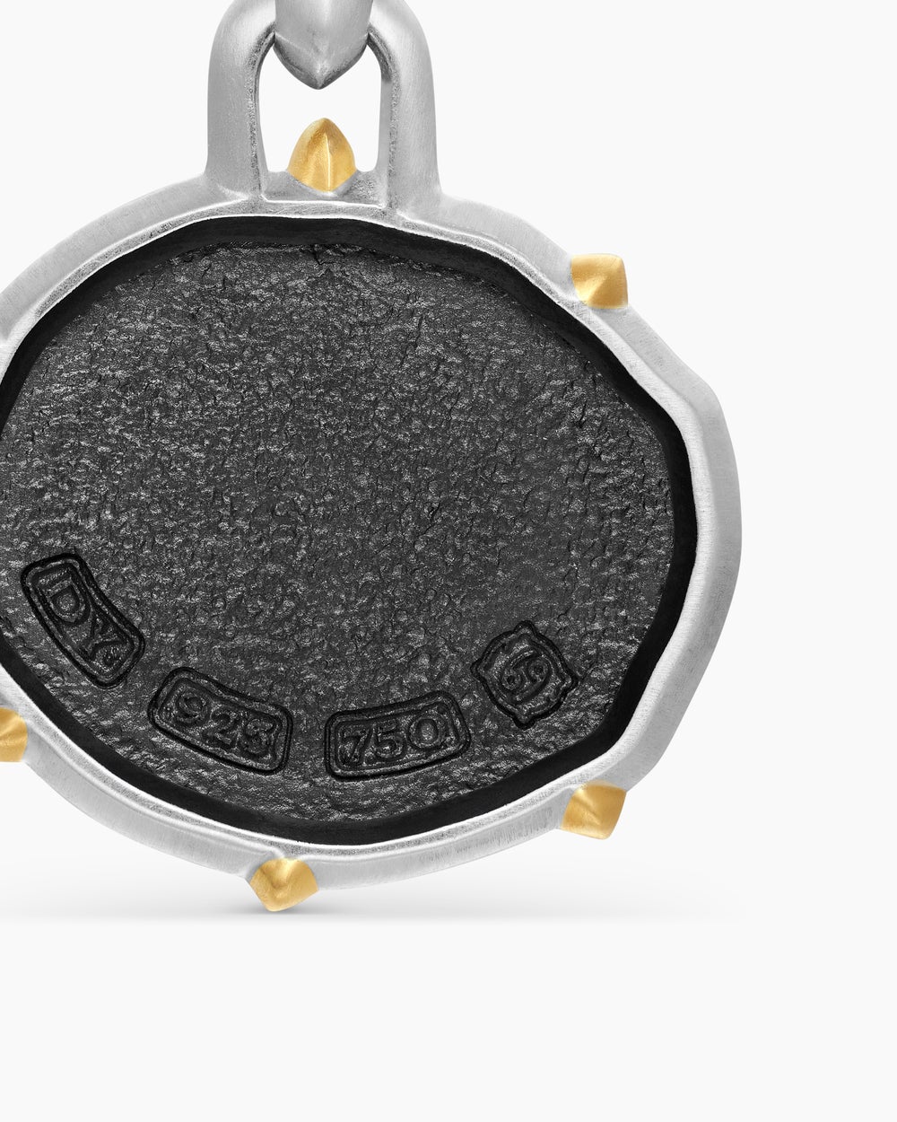 Amulette Cancer en argent massif avec or jaune 18 carats, 23 mm homme