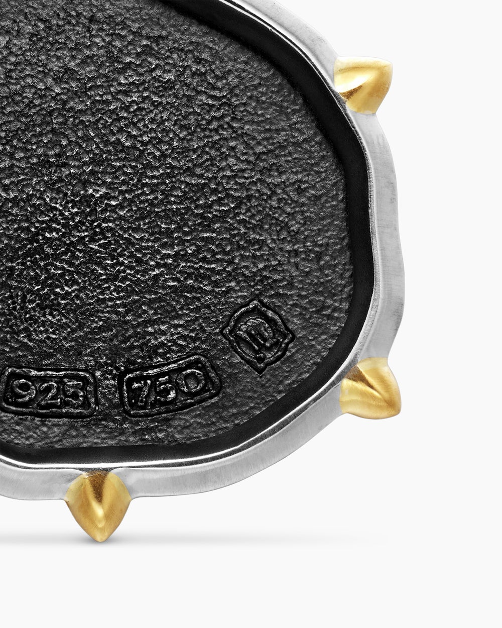 Mens Virgo Amulet in Sterling Silver with 18K Yellow Gold, 23mm