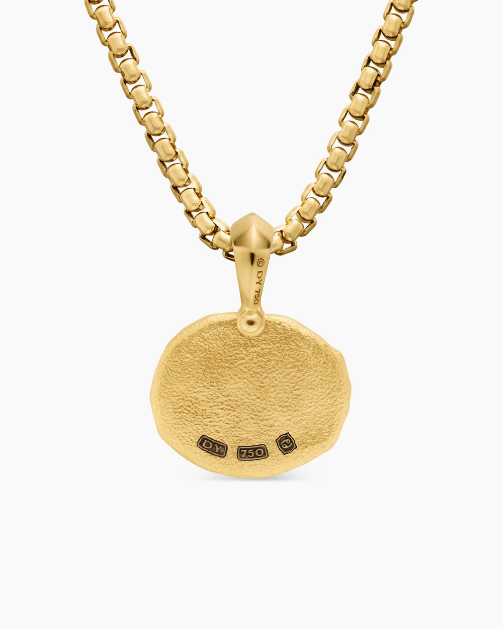 Amulette Cancer en or jaune 18 carats, 27 mm hommes