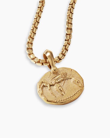 Cancer Amulet in 18K Yellow Gold, 27mm
