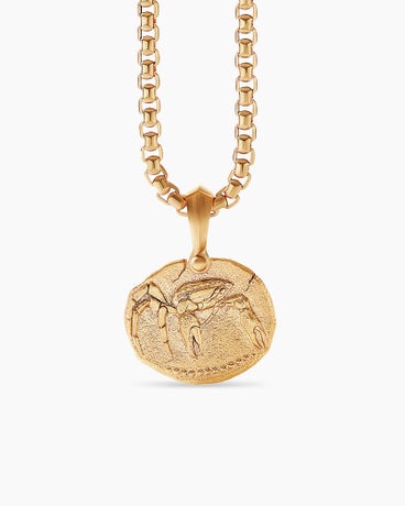 Cancer Amulet in 18K Yellow Gold, 27mm