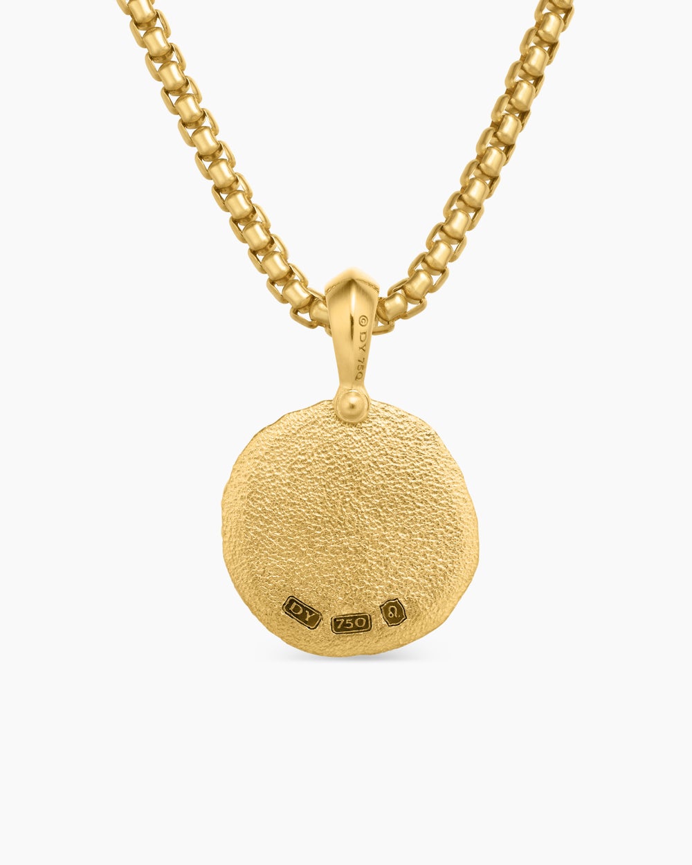 Amulette lion en or jaune 18 carats, 27 mm