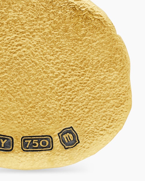 Mens Virgo Amulet in 18K Yellow Gold, 17mm