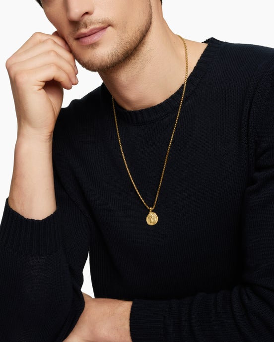 Virgo Amulet in 18K Yellow Gold, 17mm