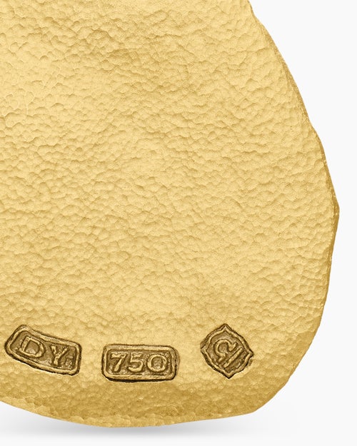 Mens Libra Amulet in 18K Yellow Gold, 17mm