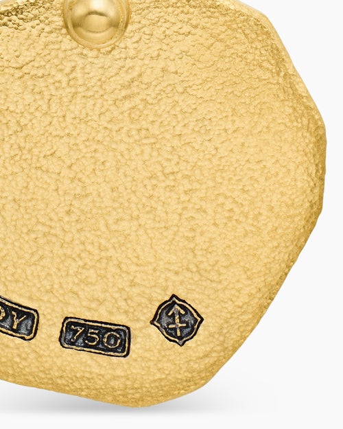 Mens Sagittarius Amulet in 18K Yellow Gold, 17mm