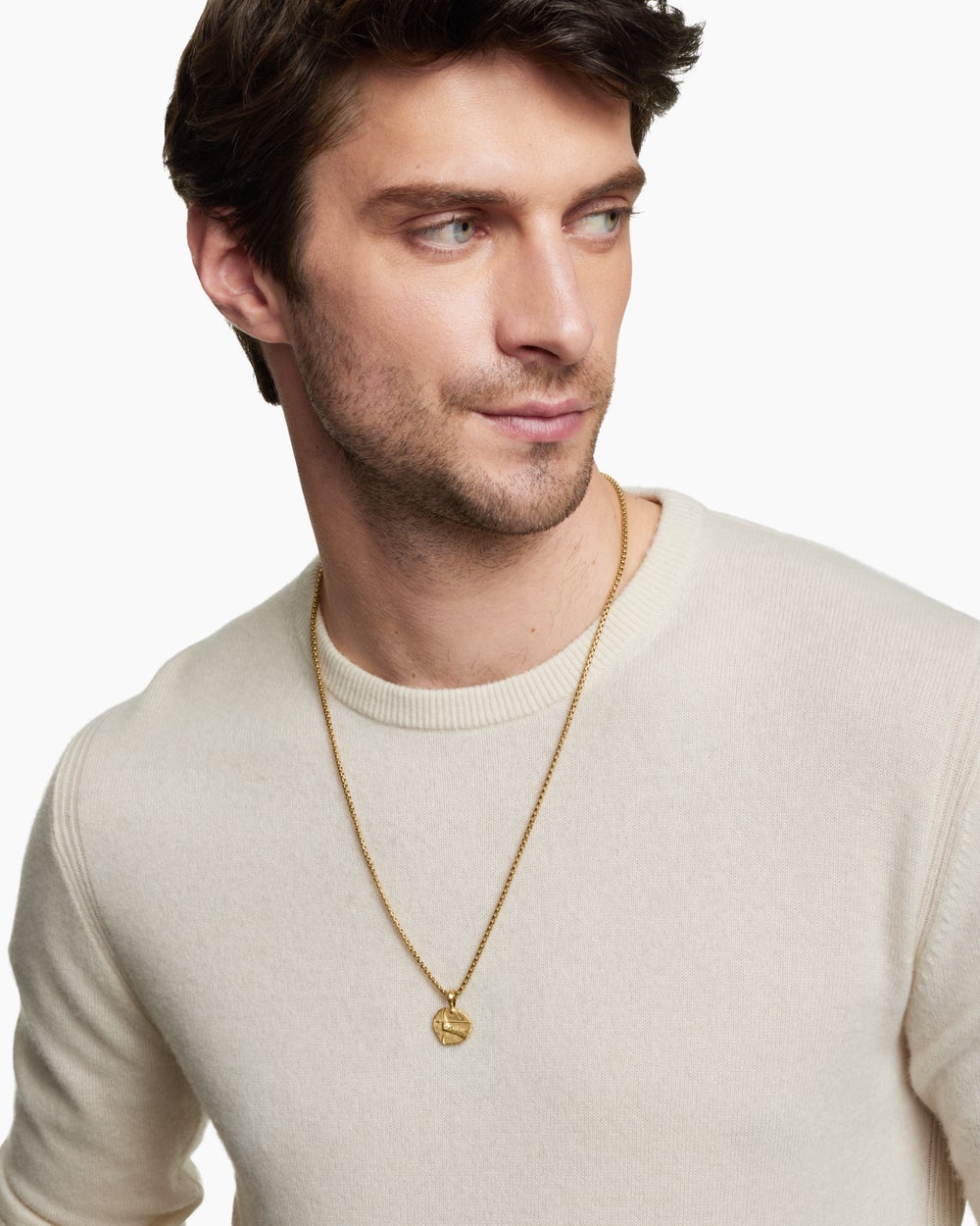 Amulette Sagittaire en or jaune 18 carats, 27 mm hommes