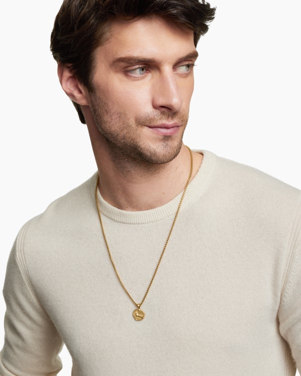 Amulette Sagittaire en or jaune 18 carats, 27 mm