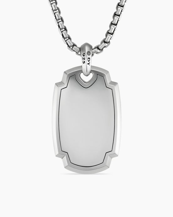 Elongated Amulet in Sterling Silver, 31mm