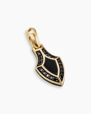 Armory® Gothic Amulet in 18K Yellow Gold with Black Onyx and Diamonds, 29.8mm