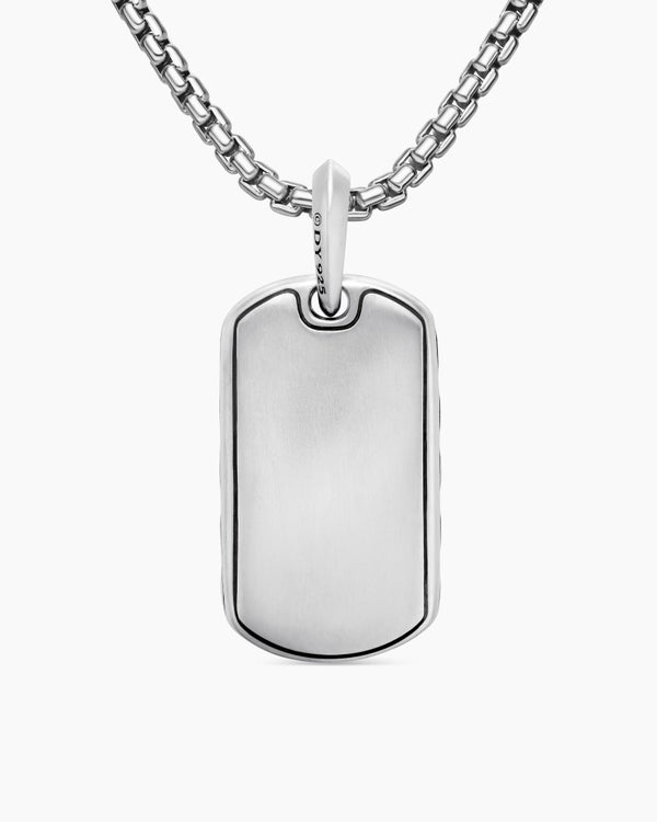 Médaillon Sculpted Cable en argent sterling, 27 mm