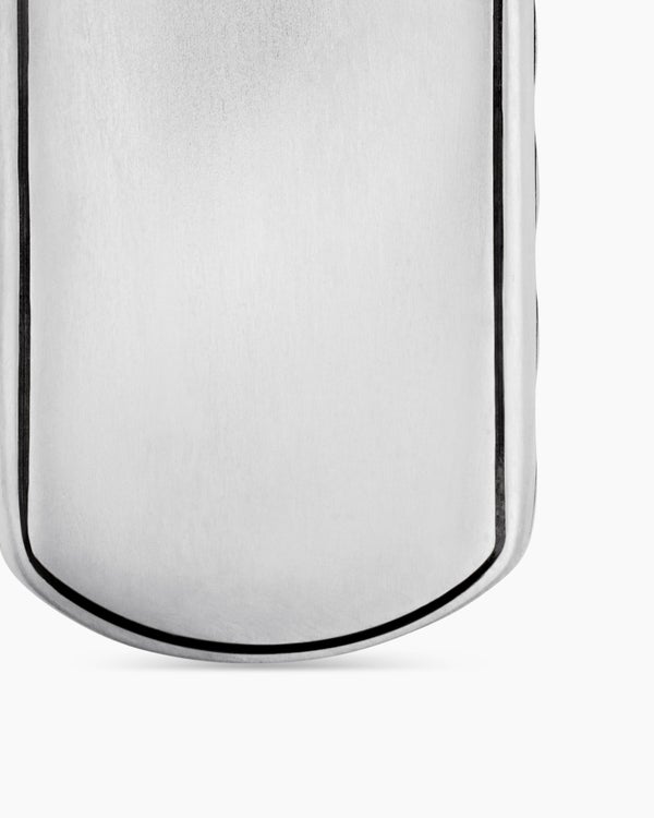 Médaillon Sculpted Cable en argent sterling, 27 mm