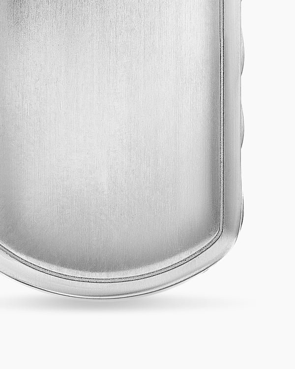 Bague torsadée sculptée Cable en argent sterling avec diamants, 17 mm