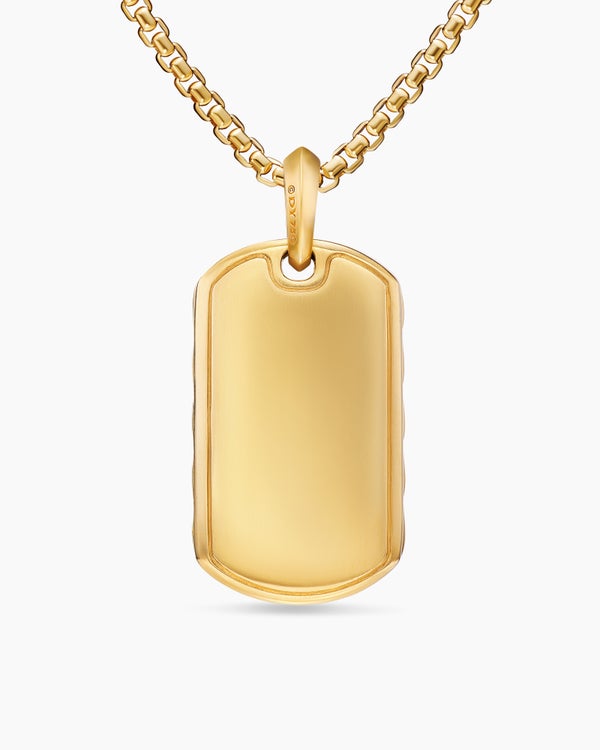 Médaillon Sculpted Cable en or jaune 18 carats, 35 mm