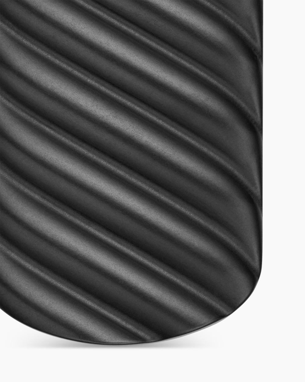Médaille Sculpted Cable en titane noir, 35 mm homme