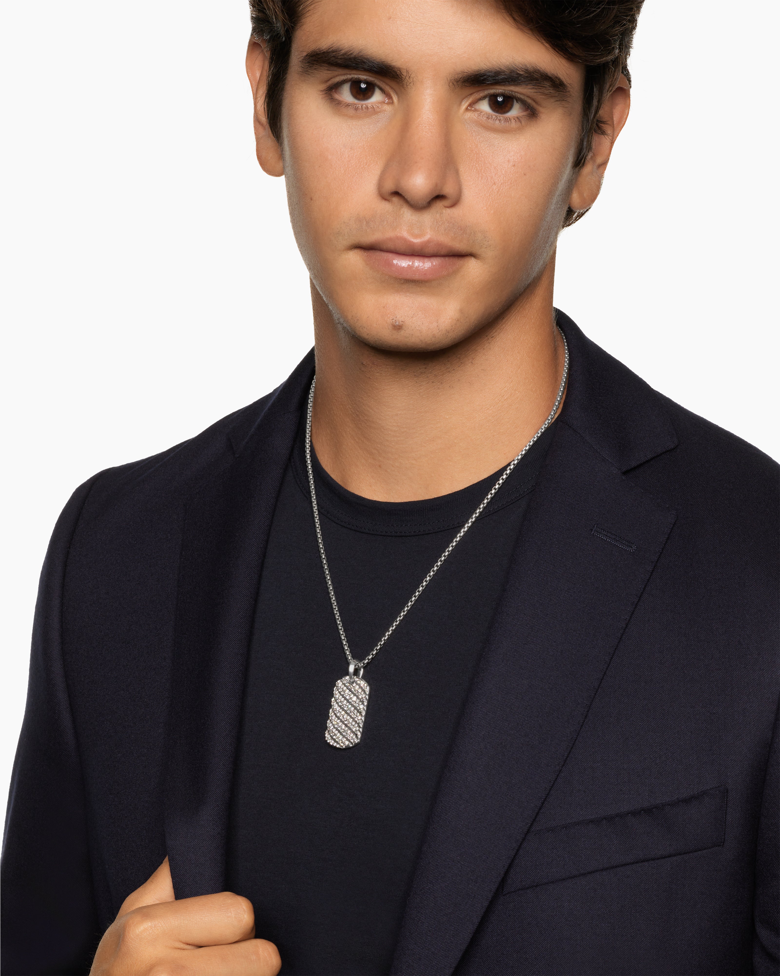 David yurman mens dog tag necklace shop