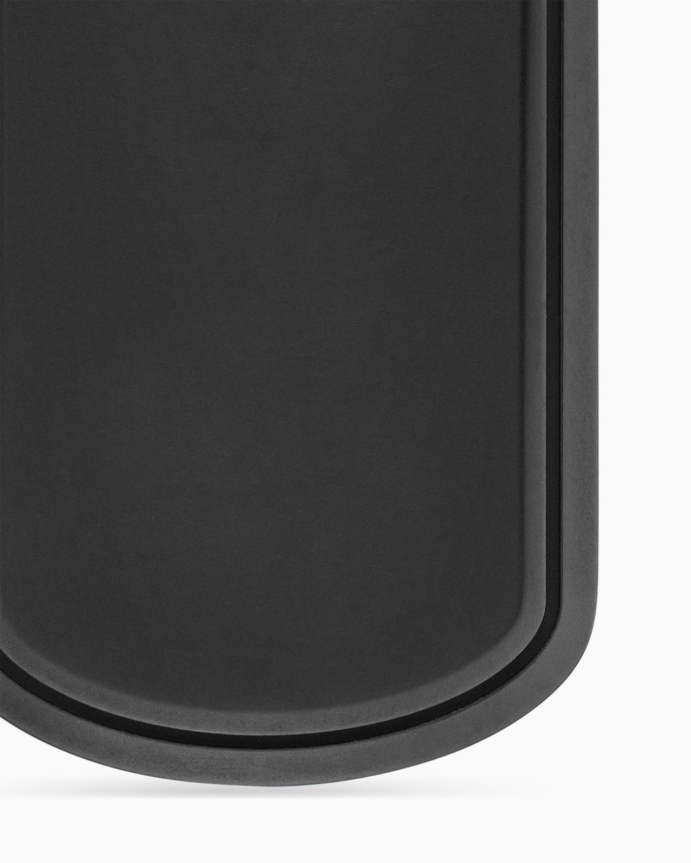 Médaille Sculpted Cable en titane noir, 42 mm homme