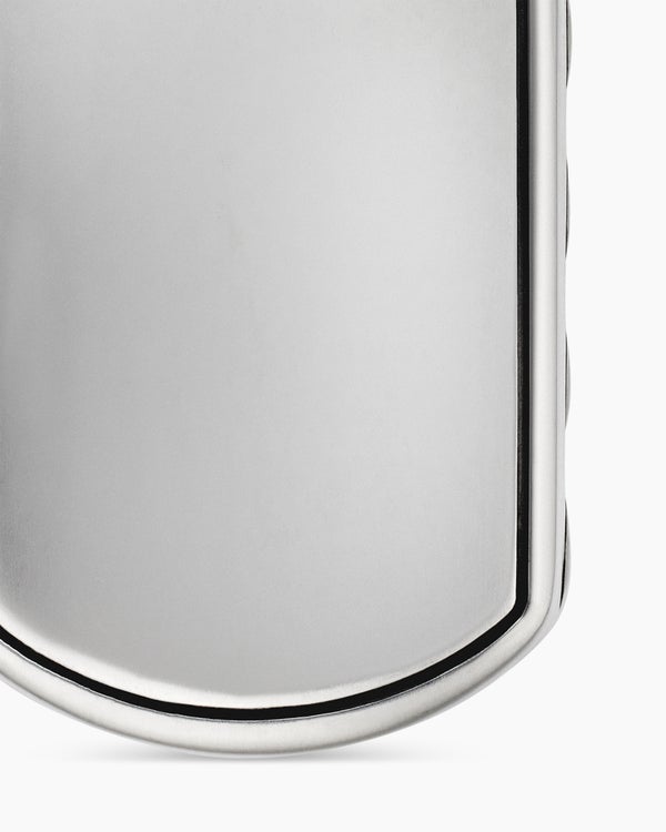 Médaillon Sculpted Cable en argent sterling, 42 mm