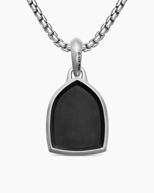 Mens St. Anthony Amulet in Sterling Silver, 21.8mm