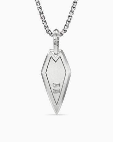 Streamline® Amulet in 18K White Gold with Reverse Set Diamonds, 27mm
