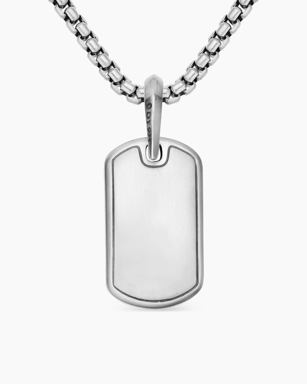 Médaillon Sculpted Cable en argent sterling, 21 mm