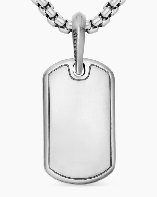 Médaillon Sculpted Cable en argent sterling, 21 mm