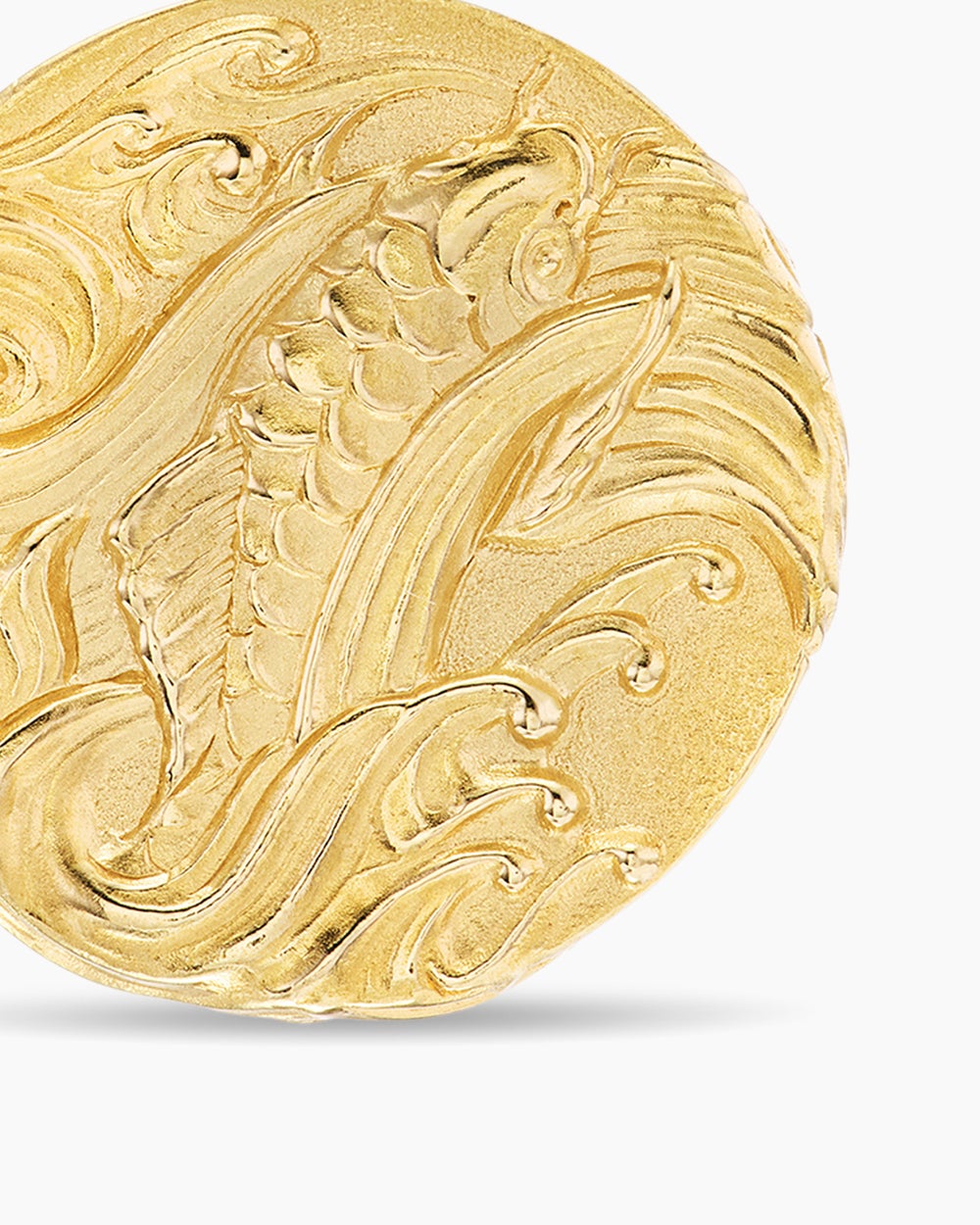 Amulette dragon en or jaune 18 carats