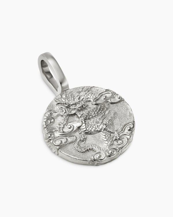 Amulette dragon en argent sterling
