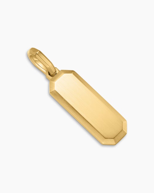 Mens Streamline® Amulet in 18K Yellow Gold, 28mm
