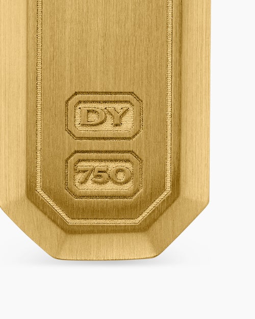 Mens Streamline® Amulet in 18ct Yellow Gold, 28mm