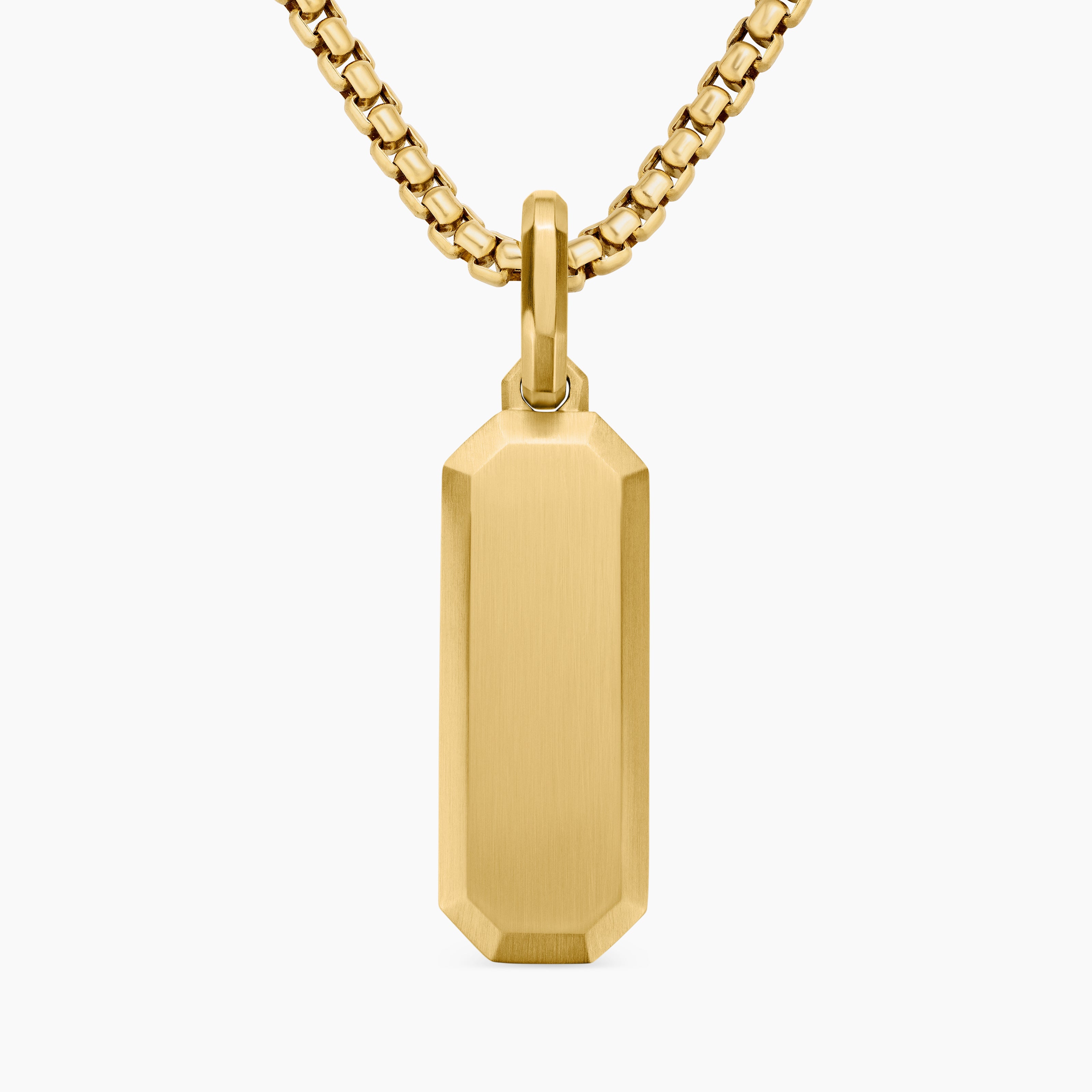 Mens Streamline&reg; Amulet in 18K Yellow Gold, 28mm