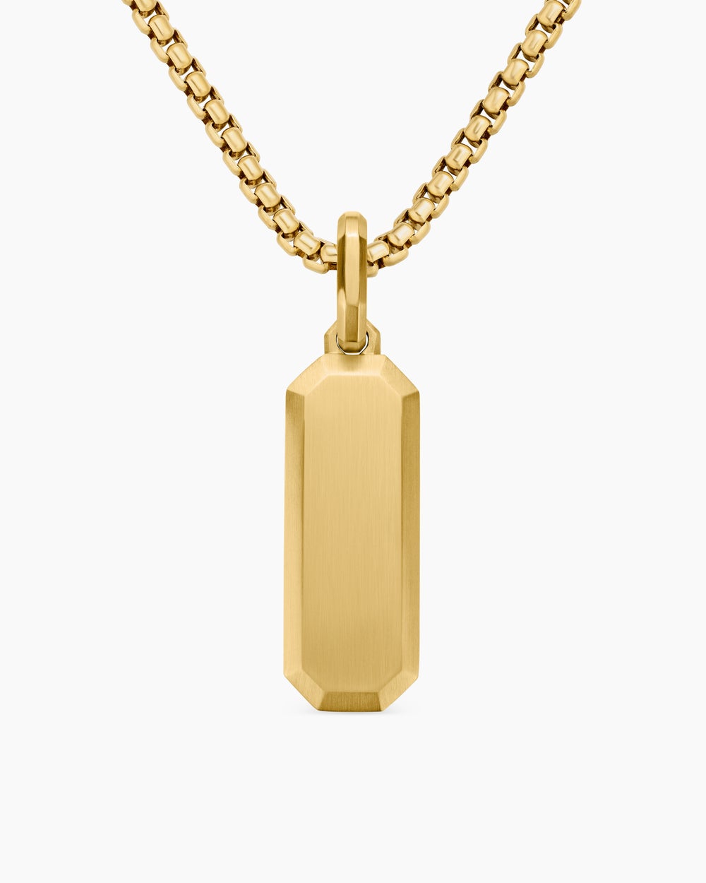 Mens Streamline® Amulet in 18K Yellow Gold, 28mm