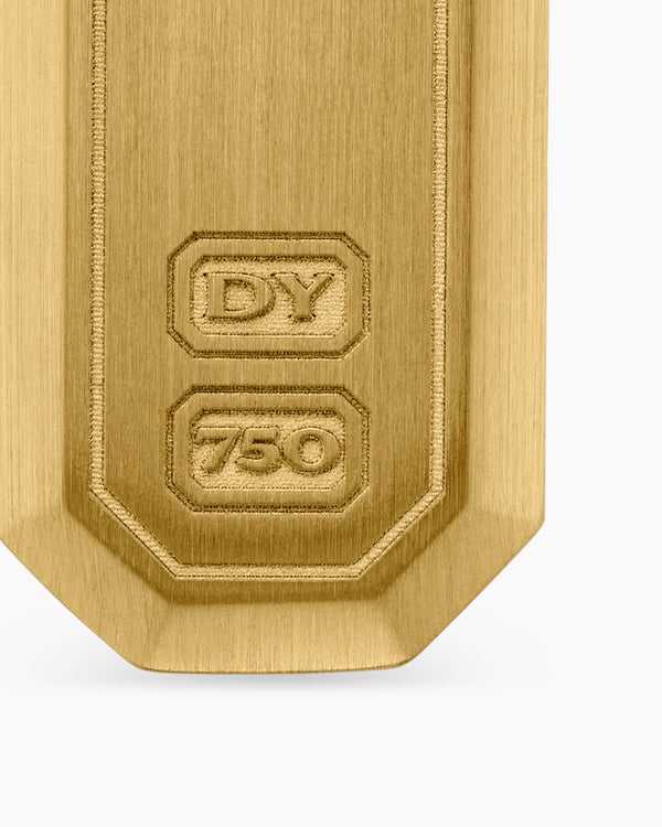 Amulette Streamline® en or jaune 18 carats avec diamants, 39 mm