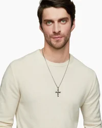 DY Helios™ Cross Pendant in Sterling Silver, 48mm