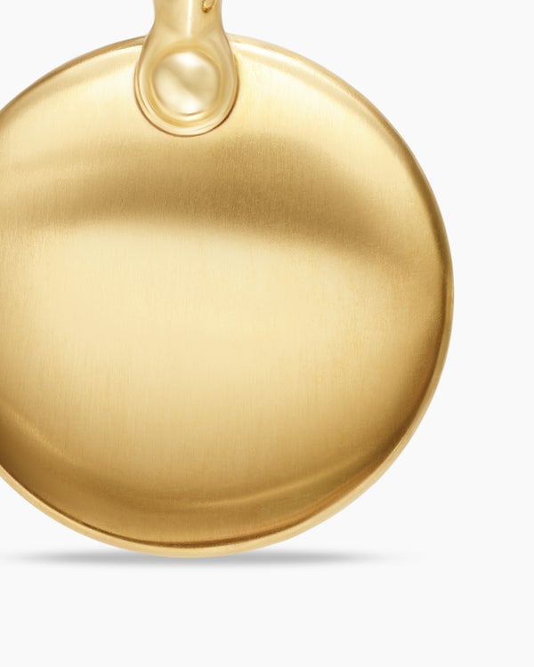 Petrvs® Wolf Amulet in 18K Yellow Gold with Diamonds, 21mm