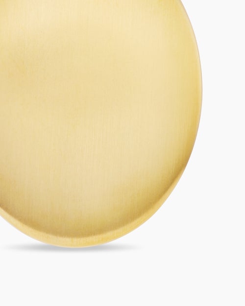 Mens Mary Amulet in 18K Yellow Gold with Diamonds, 20mm